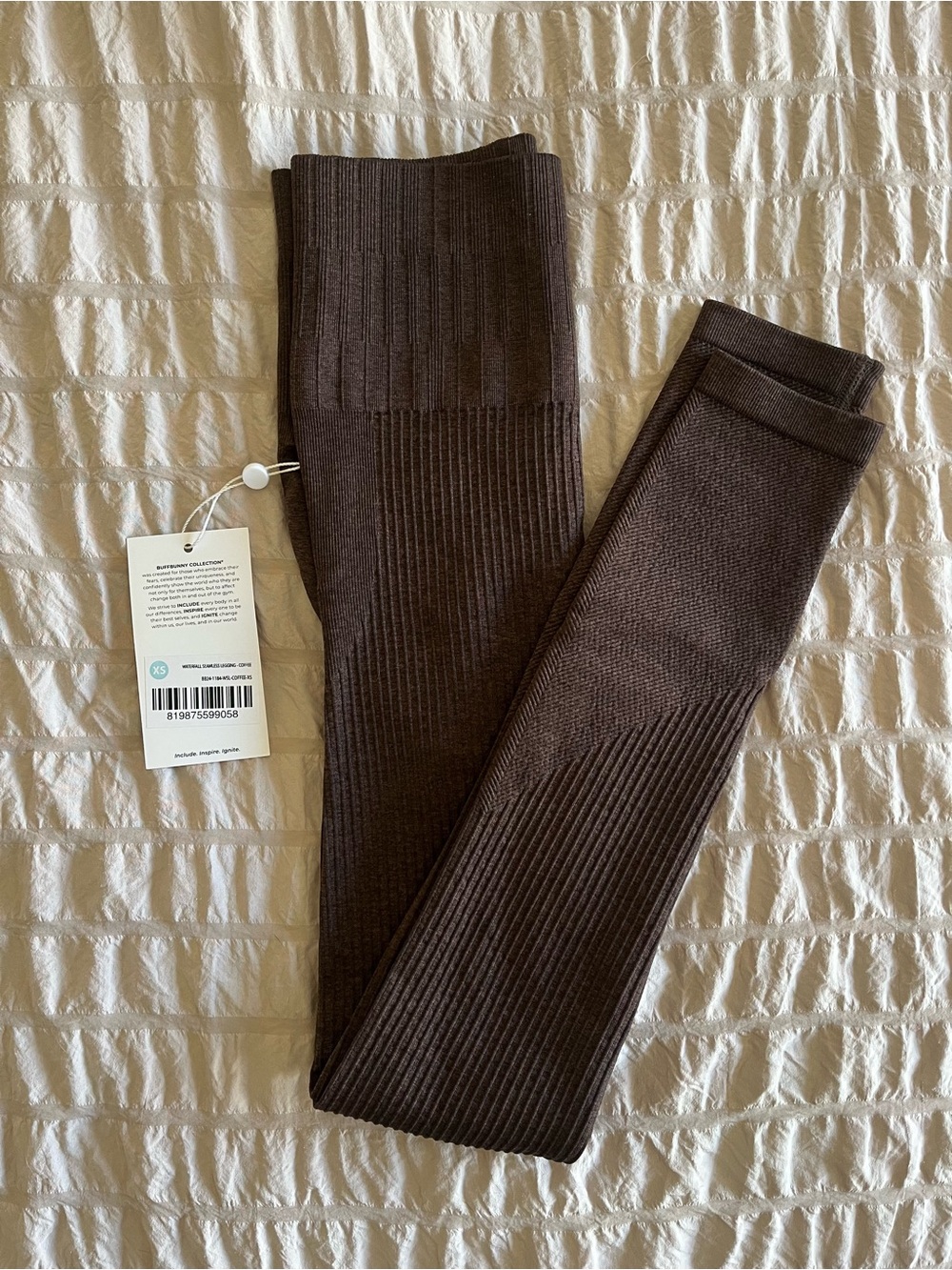 Buffbunny Waterfall Seamless Leggings - Coffee